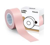 MakeID Ruban adhésif pour étiqueteuse - Recharge de ruban adhésif compatible avec machine à étiqueter Makeid L1 Q1 - Film laminé 6 couches étanche - Design fendu - 16 mm x 4 m