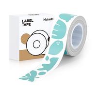 MakeID Ruban pour Étiqueteuse 16 mm x 4 m, Compatible pour MakeID Étiqueteuse L1/Q1/E1, Etiquettes Autocollantes Fourré Bleu L-16A26