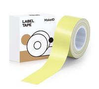 MakeID Ruban pour Étiqueteuse 16 mm x 4 m, Compatible pour MakeID Étiqueteuse Q1/E1, Etiquettes Autocollantes Vert Clair