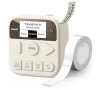 Makeid S1 Pro Étiqueteuse avec ruban adhésif, étiqueteuse à écran LCD Bluetooth, impression rapide en un clic, imprimante d'étiquettes magnétiques sans encre pour cuisine, maison, école, bureau