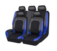 MaKeMoney 9pcs Voiture Housses De SièGe Ensemble pour Renault Captur II 2019 2020 2021 2022 2023 2024, Avant Et ArrièRe Housses De SièGe De Voiture Accessoire,A/Black Blue