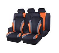 MaKeMoney Housse de Siege Voiture pour Suzuki Swift Sport 1.Gen (RS) 5-Door 2005-2026, Respirant Couvre Sieges Confortables Protection Accessoire, G/Orange