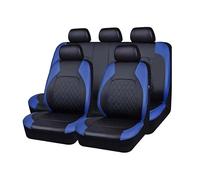 MaKeMoney Housse Siege Voiture pour R nault Clio 5 Clio 4 Clio 3 Estate 2001-2026, Cuir Avant Arrière Protecteur Siège Antidérapants Accessoires,D/Blue