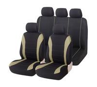 MaKeMoney Housses de Siège de Voiture pour Dacia Spring 2021-2026, Ensemble de Housses Siège Avant et Arrière Nonslip Accessoires,B/Grey