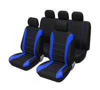 MaKeMoney Housses de Siège de Voiture pour Dacia Spring 2021-2026, Ensemble de Housses Siège Avant et Arrière Nonslip Accessoires,C/Blue