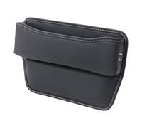 MaKeMoney Pochette LatéRale De SièGe De Voiture pour Ford Ecobo 2013-2025 Cuir Remplissage De Fentes De SièGe Rangement de siège deVoiture,A/Black