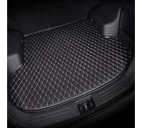 MaKeMoney Tapis Coffre Voiture pour Jeep Avenger 2023 2024 2025, Cuir Anti Rayures Trunk Cargaison Tapis De Protection Intérieur Accessoires,F/Black-Beige