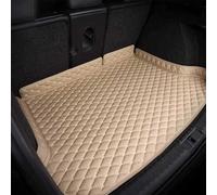 MaKeMoney Tapis Coffre Voiture pour Skoda KODIAQ 7 Places, Cuir Coffre Tapis Anti Rayures Voiture Intérieur Protection Accessoires,D/Beige