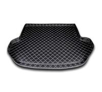 MaKeMoney Tapis Coffre Voiture pour Toyota CHR 2018-2024, Cuir Tapis de Coffre Anti-Rayures Tapis de Protection de Coffre Voiture Accessoires,A/Black