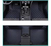 MaKeMoney Voiture Cuir sur Mesure Tapis De Sol pour LYNK CO 01 2021 2022 2023(LHD), Couverture Complète Antidérapant Moquettes Protection Accessoires, D/Black Blue