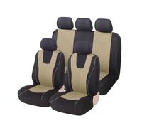 MaKeMoney Voiture Ensembles de Housses Siège pour BMW X5 E53 E70 F15 X6 E71 F16, Housses siège Avant et arrière Siege Interieur Accessoires,A/米色