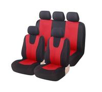 MaKeMoney Voiture Ensembles De Housses Siège pour MG ZS MG4 MG5 ZS EV 2022 2023 2024 2025, Avant Arrière Coussins Couvre Imperméable Protections Accessoires,A/Black Red