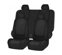 MaKeMoney Voiture Ensembles De Housses Siège pour V-W Volkswagen T5 T6 multivan 2014-2023, Cuir Housse Siege Voiture AntidéRapant Protection Accessoire,A/Black