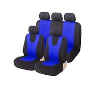 MaKeMoney Voiture Ensembles Housse Siege pour Ford Ranger III Super/Double/Single Cab Pick-up 2013-2024, Housses De Siège Avant Et Arrière Protecteurs de Siège Accessoire,D/Black Blue