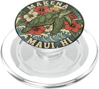 Makena Tortue de mer Maui Vacances Hawaï Tropical Hawaï PopSockets PopGrip pour MagSafe