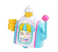 Maker de crème glacée Jouet de Bain Bain drôle Bulle glacée Toys Toys Beaux Baby Shower Jouet avec 4 cônes Simulation, Jouets