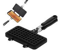 Maker de gaufre à double face, non-bâton Même à chaleur Waffle Pankake Maker pour gâteau de toast à toast petit-déjeuner sandwich desert