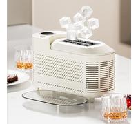 Maker De Glace Portable 12 V Pour La Voiture / Camping, 8 Cubes En 10 Minutes, Refroidissement Forcé À Faible Bruit, Portable, Compact Et Facile À Transporter, Machine À Glace De Banc Compacte, Machin