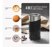 Maker de lait électrique 4 en 1 Foueur de mousse froide chaude 450W 350 ml Milk mousse Cappuccinos Latte Coffee Hot Chocolate