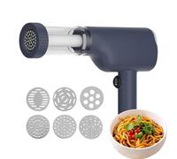 Maker de pâtes électriques à main, machine de création de pâtes rechargeable, cutter de créateur de nouilles | Passe de pâte à pâtes sans fil avec 6 moules différents pour le restaurant de cuisine