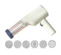 Maker de pâtes électriques, machine à nouilles automatique, fabricant de pâtes à main, avec 6 disques conception sans fil et portable moteur de 40W pour la cuisine de machine à spaghetti maison