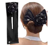 Maker de pun-pun pour femmes, tissu coiffeur Bun Maker, Forme de fleur de à cheveux longs longs, Easy Roll Roll dames Hairpin débutants pour les débutants pour les voyages, les rencontres, le mariage