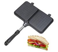 Maker de sandwich chaud - Pancake Maker, poignée de sandwich chaude à double panneau | Gain de pain, poêle antiadhésif, poêle à poêle, thermostat réglable, économie d'énergie, stockage vertical, netto