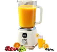 Maker de smoothie à 600 ml de mélangeur, machines à jouer 50 W avec des lames en acier inoxydable, 2 vitesses et écrasement de glace pour le milk-shake, le jus, la nourriture pour bébé white