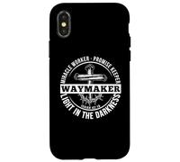 Maker Miracle Worker The Light The Way The Truth Art on Back Coque pour iPhone X/XS
