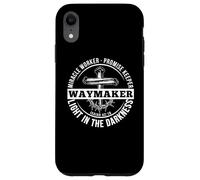 Maker Miracle Worker The Light The Way The Truth Art on Back Coque pour iPhone XR