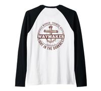 Maker Miracle Worker The Light The Way The Truth Art on Back Manche Raglan