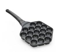 Maker - Poêle à griller polyvalente - 18 cavités - Pour balles - Réutilisable - Facile à faire - Parfait pour barbecue, station de petit-déjeuner et débutants ou professionnels