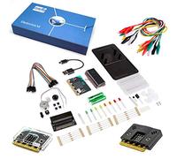 Maker-Sphere Kit d'inventeurs pour BBC micro:bit V2 avec 10 expériences dont BBC Micro:bit avec étui transparent et noir, kit de démarrage BBC Micro:bit