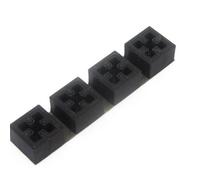 MakerBeam - Capuchons d'extrémité 10x10mm Noir Imprimés en 3D, 4 pièces