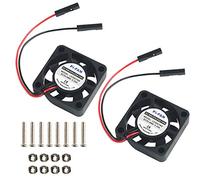 MakerHawk 2pcs Ventilateur de Refroidissement sans Balai Raspberry Pi DC séparant Une Interface à Deux 3,3V 5V pour Raspberry Pi 2 / Pi 3 / 3B + et Pi Zero/Zero W