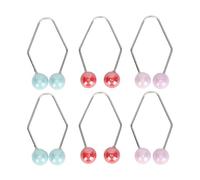 Makers de lample 3 paires | Outil d'entraînement musculaire facial pour les joues | Balles de fossettes en alliage non perçantes et confortables | Améliorer le sourire/définir