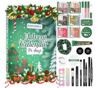 Makeup Advent Calendar 2025,24 Days Christmas Advent Calendar for Teen Girls,2025 Xmas Countdown Calendar Make Up Sets for Christmas Party Festival with Mascara Eyeshadow Lipstick Blush Eyebrow Soap