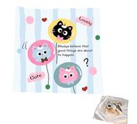 Makeup Bag Cloth | Adhesive Lens Protective Cloth | Folding Cosmetic Pouch Wrap, Multi-Purpose Makeup Storage Cloth Lay Flat for Beauty Makeup, Travel Organizer for Cosmetics, C, riferimento Alla