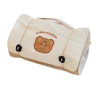 Makeup Bag, Cosmetic Bag, Détachable 4 en 1 Hangable Travel Toiletry Purse, Organisateur de Toiletry Multi-Compartment, Travel Cosmetic Bag for Daily Use, 23,5 x 20 cm, Polyester, Bear,