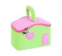 Makeup Bag, Cosmetic Storage, Compact Size Portable Handle Lightweight Design Spacious Interior, Pouch Toiletry Organizer for Road, Trip, Birthday, Business, Backpacking, Girls
