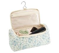 Makeup Bag Organizer - Quilted Carry Case for Toiletries | with Hook and Zipper Closure, Hair Tool Storage, Curling Iron Straightener Flat Iron Holder, Bathroom Toilet Gym Travel for Men Women