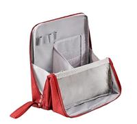 Makeup Bag - Oxford Cloth, 9,06 x 8,66 in Cosmetic Organizer Travel Storage | Practical Beauty Tools Holder Lightweight & Makeup Travel Bag, Toiletry Pouch for Vacation, Office, Home, Wine Red,