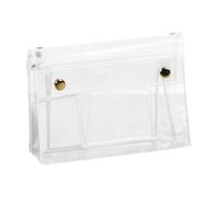 Makeup Bag, Pencil Organizer, Clear Storage Pouch, 7.09x2.76x4.13 inches, Layer Zipper Design, Portable Waterproof Case, Ideal for School Supplies, Travel, Long Lasting, Daily Use