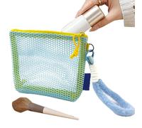 Makeup Bag,Trousse De Voyage pour Produits De Toilette | Pochette Cosmétique Transparente Léger pour Toilette Quotidienne Salle De Sport Voyage De Noces Randonnée Dortoir Hôtel