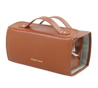 Makeup Bag with Compartments, Makeup Storage Organizer, Portable Waterproof Toiletry Carrier, Easy-to-Clean and Compact 9.45x4.72x4.72 inches for Traveling Women and Men