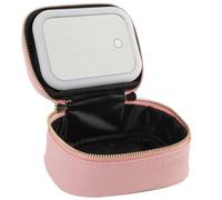 Makeup Bag with LED Light Portable Small Makeup Box Travel Cosmetics Storage Box