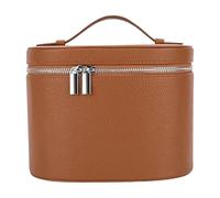 Makeup Bag, Women’s PU Leather Makeup Organizer, Waterproof Zipper Pouches, Stylish Vanity Tote, Multi-Use Jewelry and Toiletry Storage for Beach Travel Train Car Bathroom Packing