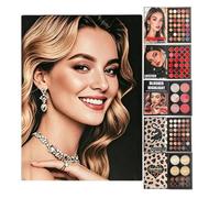 Makeup Book Palette 48 Color Portable Eyeshadow Blush Compact