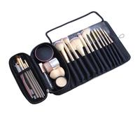 Makeup Brush Case, Waterproof Cosmetic Makeup Brush Pouch, Portable Travel Organizer, Cosmetic Storage Bag for Brushes Vacations Daily Office School Dorm Studio Party Events, 11.02x8.66 inches
