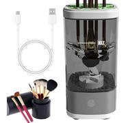 Makeup Brush Cleaner Machine, Automatic Rotating Cosmetic Cleaning Tool, Multi Functional Electric Spinner with Drying for Foundation, Powder, Contour Home, Salon, 6.06x2.99 Inches